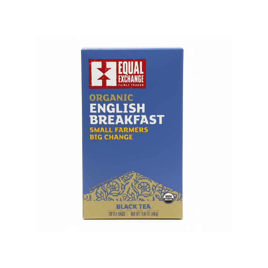 Organic English Breakfast Tea Front Shot