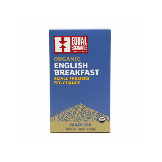 Organic English Breakfast Tea Front Shot